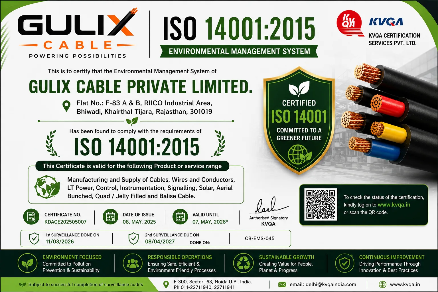 Gulix Cable Private Limited. 14001